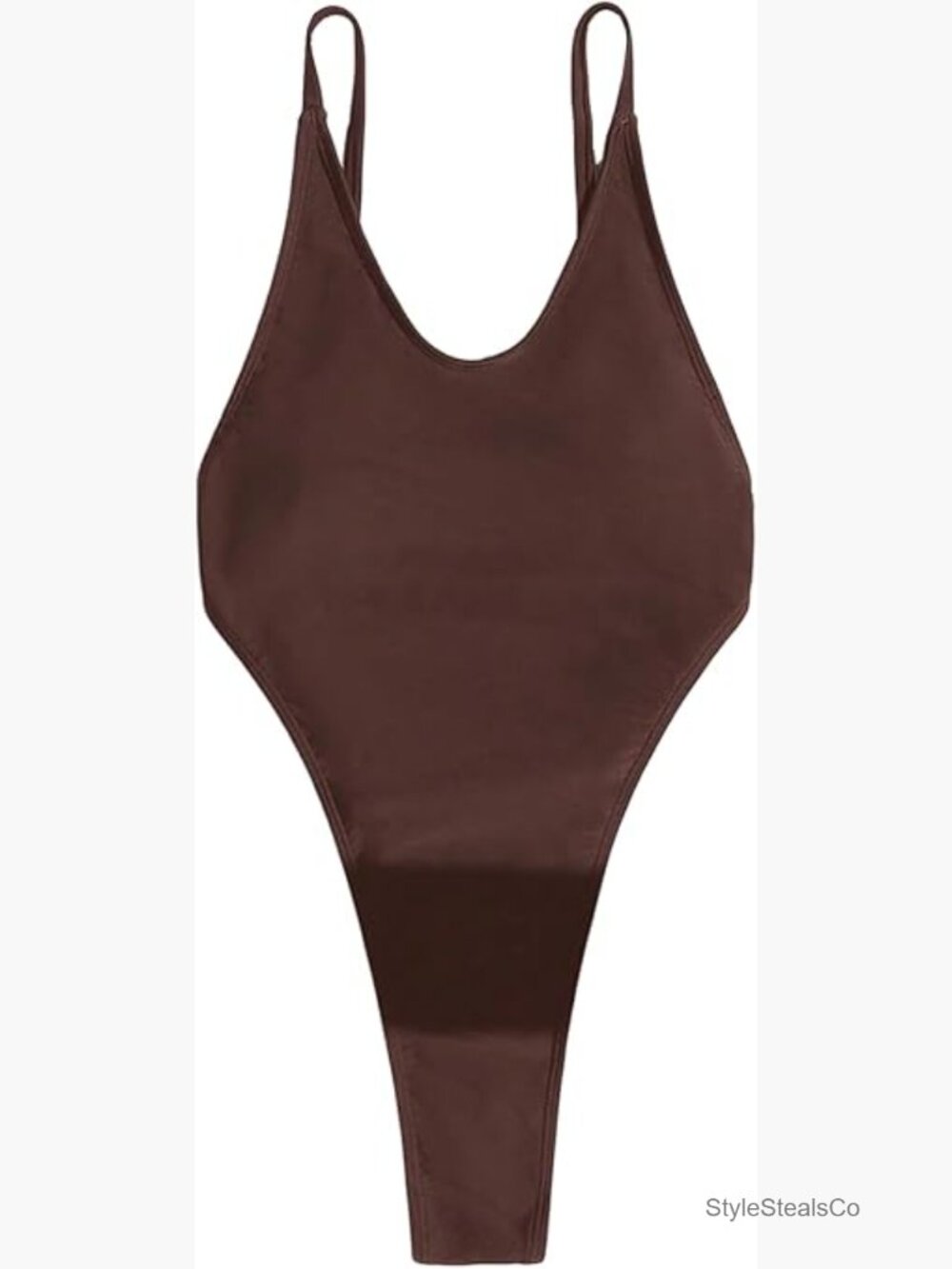 Backless Cheeky Monokini One Piece Swimsuit High Cut Plunging Beach Leotard